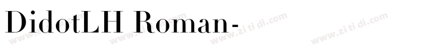 DidotLH Roman字体转换